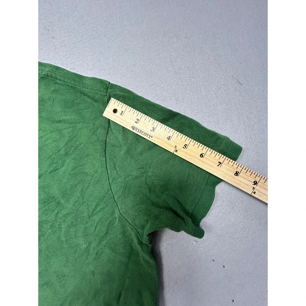 Polo Ralph Lauren Polo Shirt Cotton Pique Green Large Mens